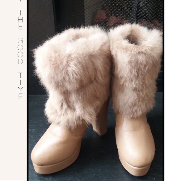 Fur Ankle Boots - Picture 3 of 5